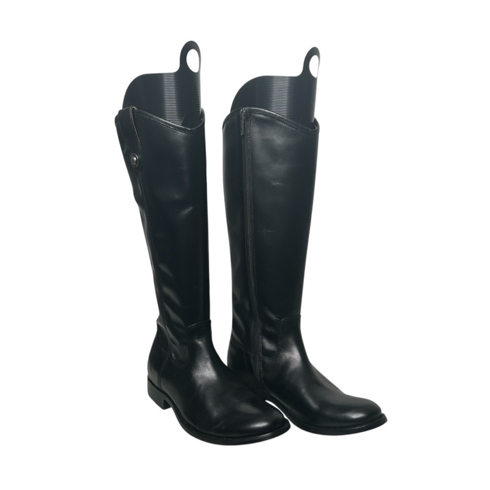 Frye Melissa Inside Zip Tall Riding Boot Women's US 6 Black Leather Equestrian - Picture 5 of 16